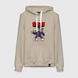 Женская толстовка хлопок Brawl Stars crow