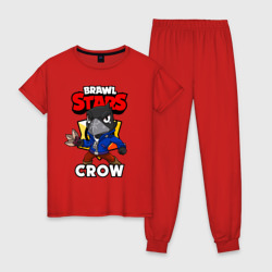 Женская пижама хлопок Brawl Stars crow