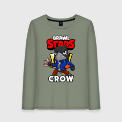 Женский лонгслив хлопок Brawl Stars crow