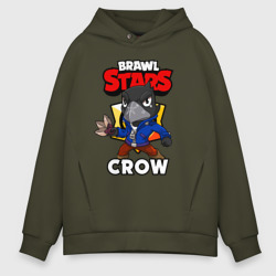 Мужское худи Oversize хлопок Brawl Stars crow