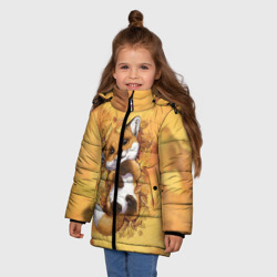 Зимняя куртка для девочек 3D Осенний лисёнок - фото 2