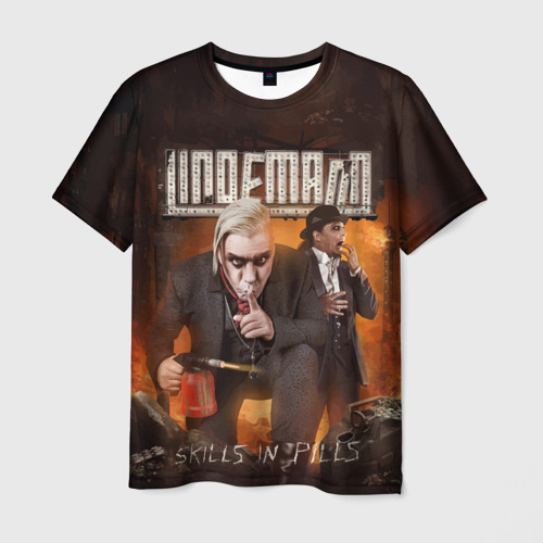 Мужская футболка с принтом Lindemann, вид спереди №1