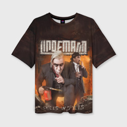 Женская футболка oversize 3D Lindemann