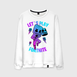 Мужской свитшот хлопок Fortnite x Marshmello