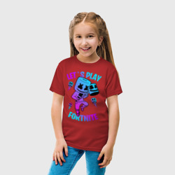 Детская футболка хлопок Fortnite x Marshmello - фото 2