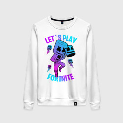 Женский свитшот хлопок Fortnite x Marshmello