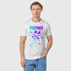Мужская футболка хлопок Fortnite x Marshmello - фото 2