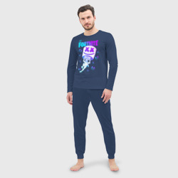 Мужская пижама с лонгсливом хлопок Fortnite x Marshmello - фото 2