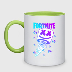 Кружка двухцветная Fortnite x Marshmello