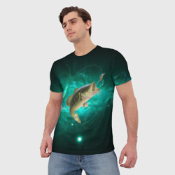 Мужская футболка 3D Рыбалка на карпа - фото 2