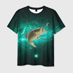 Мужская футболка 3D Рыбалка на карпа