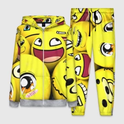 Женский костюм 3D Желтые смайлики