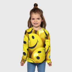 Детский лонгслив 3D Yellow smile - фото 2