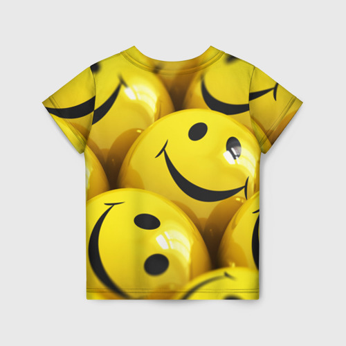 Детская футболка 3D Yellow smile, цвет 3D печать - фото 2