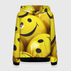 Женская толстовка 3D Yellow smile