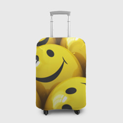 Чехол для чемодана 3D Yellow smile