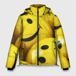 Мужская зимняя куртка 3D Yellow smile