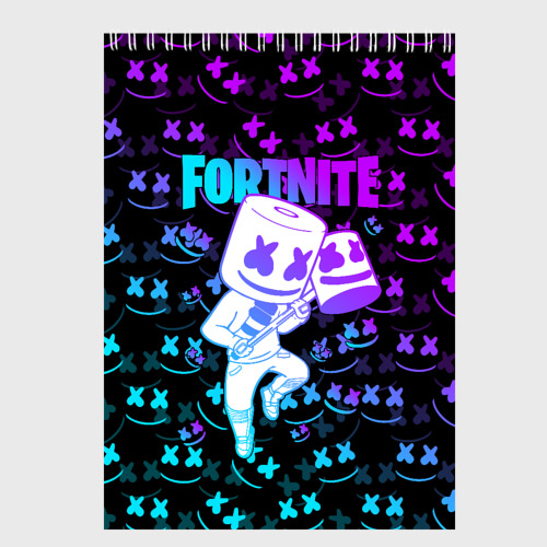 Скетчбук Fortnite Marshmello neon Фортнайт, цвет белый