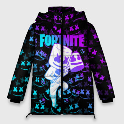 Женская зимняя куртка Oversize Fortnite Marshmello neon Фортнайт