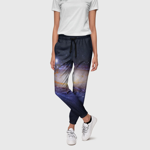 Женские брюки 3D Галактика, цвет 3D печать - фото 3
