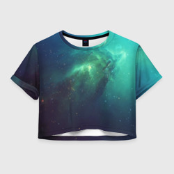 Женская футболка Crop-top 3D Galaxy