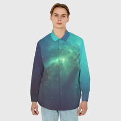 Мужская рубашка oversize 3D Galaxy - фото 2