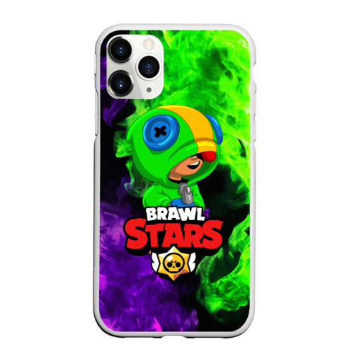 Чехол для iPhone 11 Pro Max матовый BRAWL STARS LEON Фото 01 Чехол для iPhone 11 Pro Max матовый BRAWL STARS LEON Фото 01