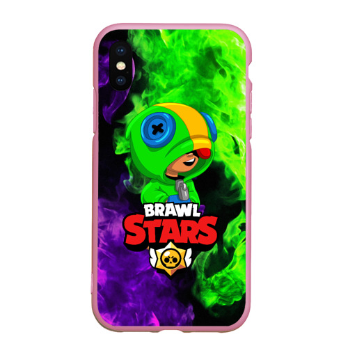 Чехол для iPhone XS Max матовый BRAWL STARS LEON Фото 01 Чехол для iPhone XS Max матовый BRAWL STARS LEON Фото 01