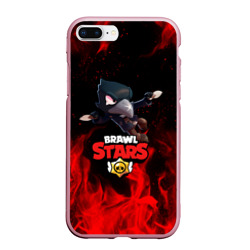 Чехол для iPhone 7Plus/8 Plus матовый Brawl Stars crow Бравл старс