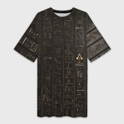 Платье-футболка 3D Egypt Hieroglyphs