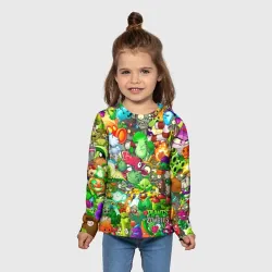 Детский лонгслив 3D Plants vs Zombies - фото 2