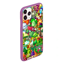 Чехол для iPhone 11 Pro Max матовый Plants vs Zombies - фото 2