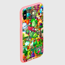 Чехол для iPhone XS Max матовый Plants vs Zombies - фото 2