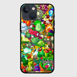 Чехол для iPhone 13 mini Plants vs Zombies