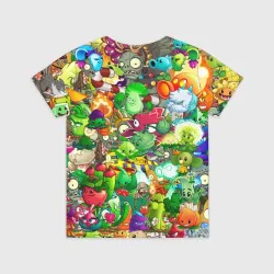 Детская футболка 3D Plants vs Zombies - фото 2