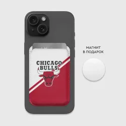 Картхолдер Magsafe магнитный Chicago Bulls Red-White - фото 2
