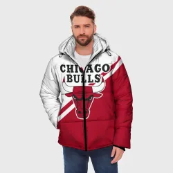 Мужская зимняя куртка 3D Chicago Bulls Red-White - фото 2