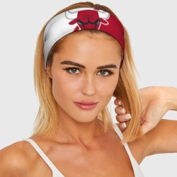 Повязка на голову 3D Chicago Bulls Red-White - фото 2