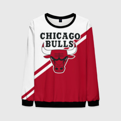 Мужской свитшот 3D Chicago Bulls Red-White