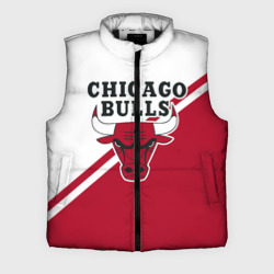 Мужской жилет утепленный 3D Chicago Bulls Red-White