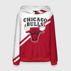 Женская толстовка 3D Chicago Bulls Red-White