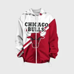 Детская куртка 3D Chicago Bulls Red-White