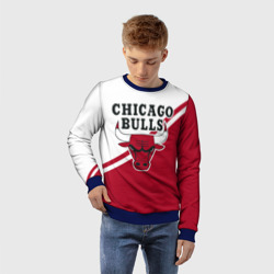 Детский свитшот 3D Chicago Bulls Red-White - фото 2