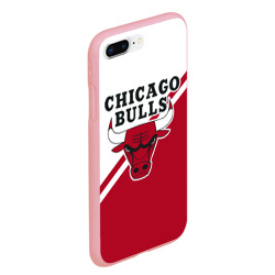 Чехол для iPhone 7Plus/8 Plus матовый Chicago Bulls Red-White - фото 2