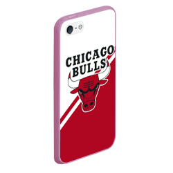 Чехол для iPhone 5/5S матовый Chicago Bulls Red-White - фото 2