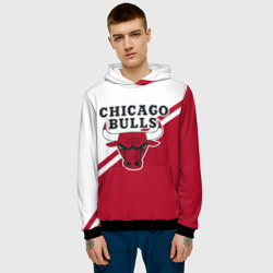 Мужская толстовка 3D Chicago Bulls Red-White - фото 2