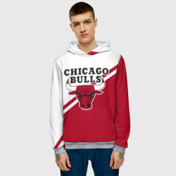 Мужская толстовка 3D Chicago Bulls Red-White - фото 2