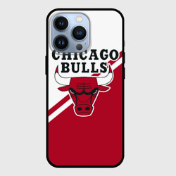 Чехол для iPhone 13 Pro Chicago Bulls Red-White