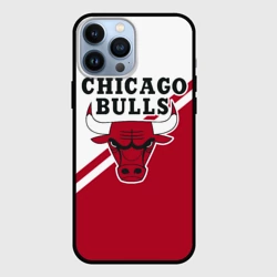 Чехол для iPhone 13 Pro Max Chicago Bulls Red-White