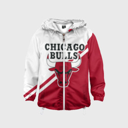 Детская ветровка 3D Chicago Bulls Red-White